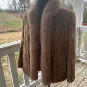 Elegant Henig Mink and Fox Fur Jacket